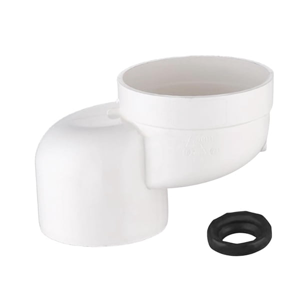 Desplazador de asiento de inodoro, accesorios para inodoro, reparación, ajuste profesional, tubería de PVC de 110 mm Desplazamiento de 75 cm