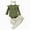 H233-AG, variant on masbird Baby Girl Clothes Newborn 3Pcs Fall Winter Outfits Rib Frill Long Sleeve Romper Daisy Pants Headband Sets 0 3 6 12 18 24 Months,Khaki,0-3 M