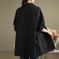 thumbnail image 5 of Women's Fashion Fall Winter Loose Outwear Jacket Turn Down Collar Pockets​​, 5 of 5