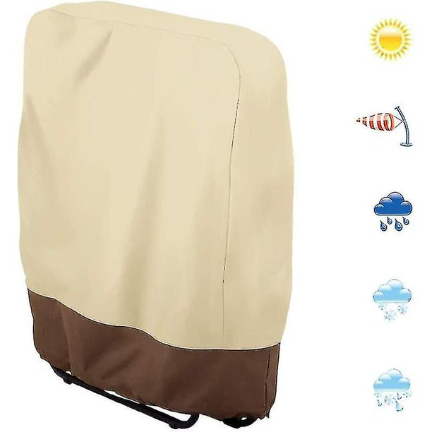 Funda para sillas plegables al aire libre, tela Oxford impermeable, 93 X 82 cm