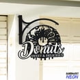 thumbnail image 2 of Handmadetneonsign Donut Hanging Sign, Donut Store Outdoor Hanging Sign, Metal Business Sign 96712, 2 of 5
