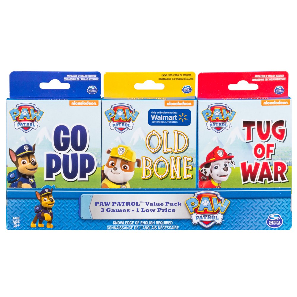 Spin Master Games Paw Patrol Playing Cards Value Pack Walmart
