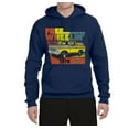 thumbnail image 2 of Ford Free Wheelin 1978 Bronco Classic Rasta 70s | Mens Cars and Trucks Hooded Sweatshirt Graphic Hoodie, Navy, X-Large, 2 of 4