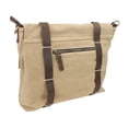 thumbnail image 2 of Vagarant Traveler Casual Style Slim Canvas Messenger Bag CM16.GRN, 2 of 3