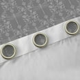thumbnail image 4 of Feelyou Damask Black Out Curtains, Sliver Hippie Dragonfly Curtains Pack of 2 (42x63 Each), 4 of 6