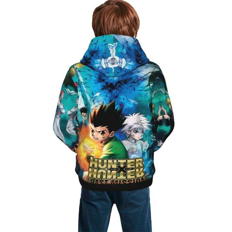 Boys Girls Hunter X Hunter Gon Killua Pullover Hoodies 3D Print Novelty Colorful Kids Hoodie Sweatshirts With Pocket Walmart