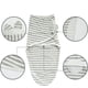 thumbnail image 3 of Saco de dormir para bebé, paquete de 2, manta para bebé, 100 % algodón orgánico, universal, ajustable, para bebés, 3 of 6