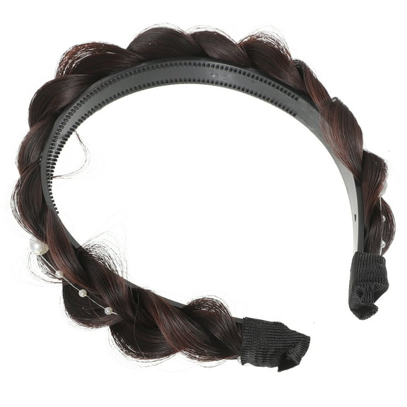 PIXNOR Narrow Headbands for Women Clip Minimalist Headdress Wig Braid Women's