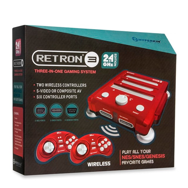 Consola Retron 3 Roja Hyperkin Para Nintendo NES,SNES,GENESIS
