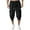 Black, variant on Men's Pants, Men's Casual Pants Elastic Joggers Lightweight Comfortable Pants For Daily Wear Home Outdoor Walking Slim Fit Cropped Ankle Pants Pants for Men Grey XXXL