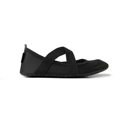 

FITKICKS Crossovers Electric Jungle Collection Active Footwear Foldable Shoes Black Small (Women s)