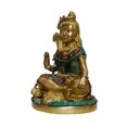thumbnail image 2 of Arihant Craft® Hindu God Shiva Idol Lord Shiva Statue Mahadev Sculpture Stone Hand Work Showpiece – 15 cm (Brass, Multicolour), 2 of 3
