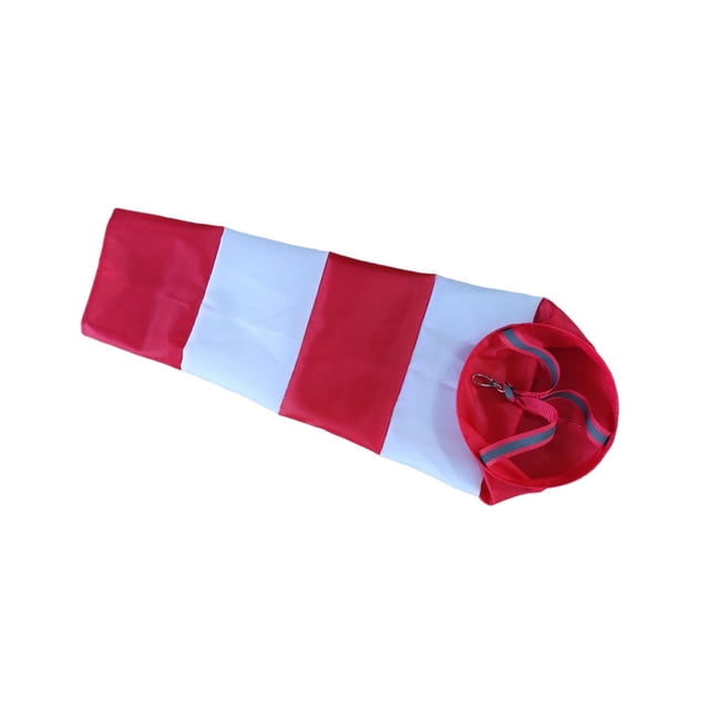 Inteprter Aviation Wind Socks Oxford Cloth for Outdoor Direction Indicator Garden Wind Kits de decoración para fiestas rojo 100cm Grande