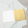 thumbnail image 3 of FONDOTIN Imitation Gold Leaf Sheets Golden Anodized Aluminum for Crafts 200Pcs, 3 of 6