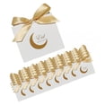 thumbnail image 1 of 50 cajas de regalo, bolsas de regalo de caja de dulces, con caja de regalo de cinta, bolsa de dulces multiusos para decoración de fiesta de Dorado, 1 of 9
