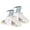 Cream, variant on 3 Sprouts Baby Velvet, Non-Slip Clothes Hangers - Pack of 30 - Blue