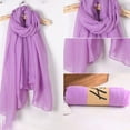 thumbnail image 2 of lixuesong Lightweight Scarf Light Shawl Wrap Cotton Linen Feel Large Long Beach for Head Scarves for Men and Women Travelin, 2 of 3