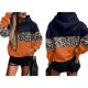 thumbnail image 2 of Sudadera con Capucha de Larga con Estampado de Leopardo de Gran Tamaño para Mujer y Hombre, Estilo Y2K Leopardo Naranja L, 2 of 5