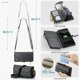 thumbnail image 3 of Estuche tipo billetera Compatible con Samsung Galaxy S24 FE Estuche para teléfono con Bolsillo con Cremallera y Correa Magnética para el Hombro con Cierre a presión de Cuero PU ", 3 of 9