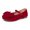 Red, variant on Women's Flat Shoes, Non-slip T-Strap Comfortable Soft Sole Round Toe Party Shoes Black Size 6.5