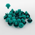 thumbnail image 4 of Teal Trim Panel Nylon Retainer Clips for Toyota 90467-10188, 4 of 5