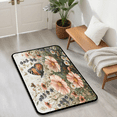 thumbnail image 3 of CURLYOOT Flower Pinks and Butterlfy Indoor Doormat, Non-Slip Absorbent Door Mat 24" x 16", Entrance Floor Mat Washable Entry Doormats for Entryway Front Back Door, 3 of 8