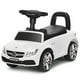 Costway AMG Mercedes Benz Licence Enfants Monter sur Voiture Push avec Klaxon de Musique et Stockage Blanc – image 1 sur 9