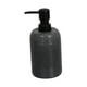 thumbnail image 2 of Dispensador de jabón líquido de 500 ml, recargable, elegante para encimera de baño. Gris oscuro, 2 of 9