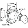 thumbnail image 2 of Prime-Line Brass spring-loaded Keyed, Surface Mount Cabinet Lock, 2 of 2
