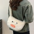 thumbnail image 4 of Aueoeo Funny Shoulder Bag Fuzzy Satchel Cute Handbag Doll Mini Bags Zipper Closure Handbag, 4 of 7