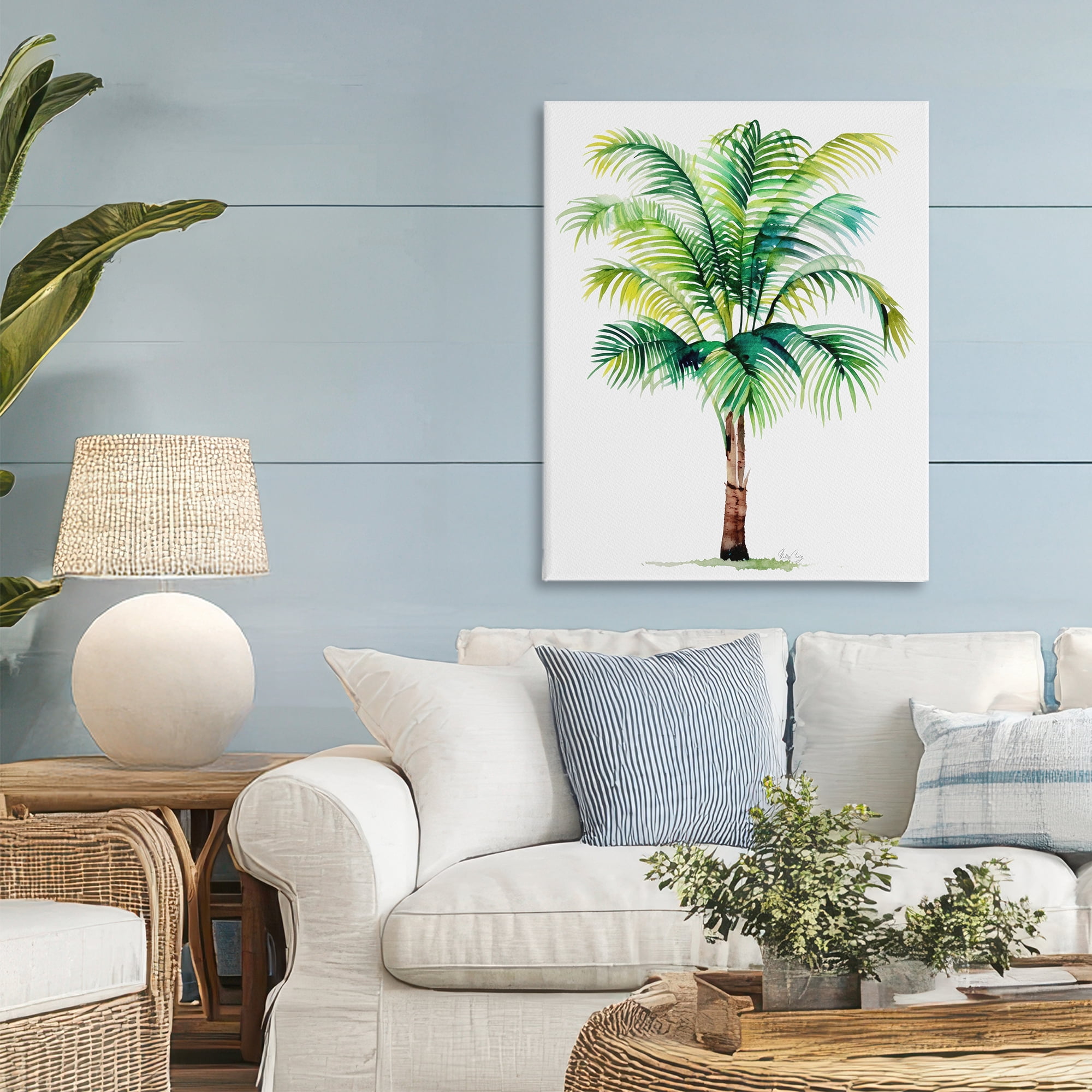 Stupell Industries Breezy Fronds Palm Canvas Wall Art, design by Shelly Craig