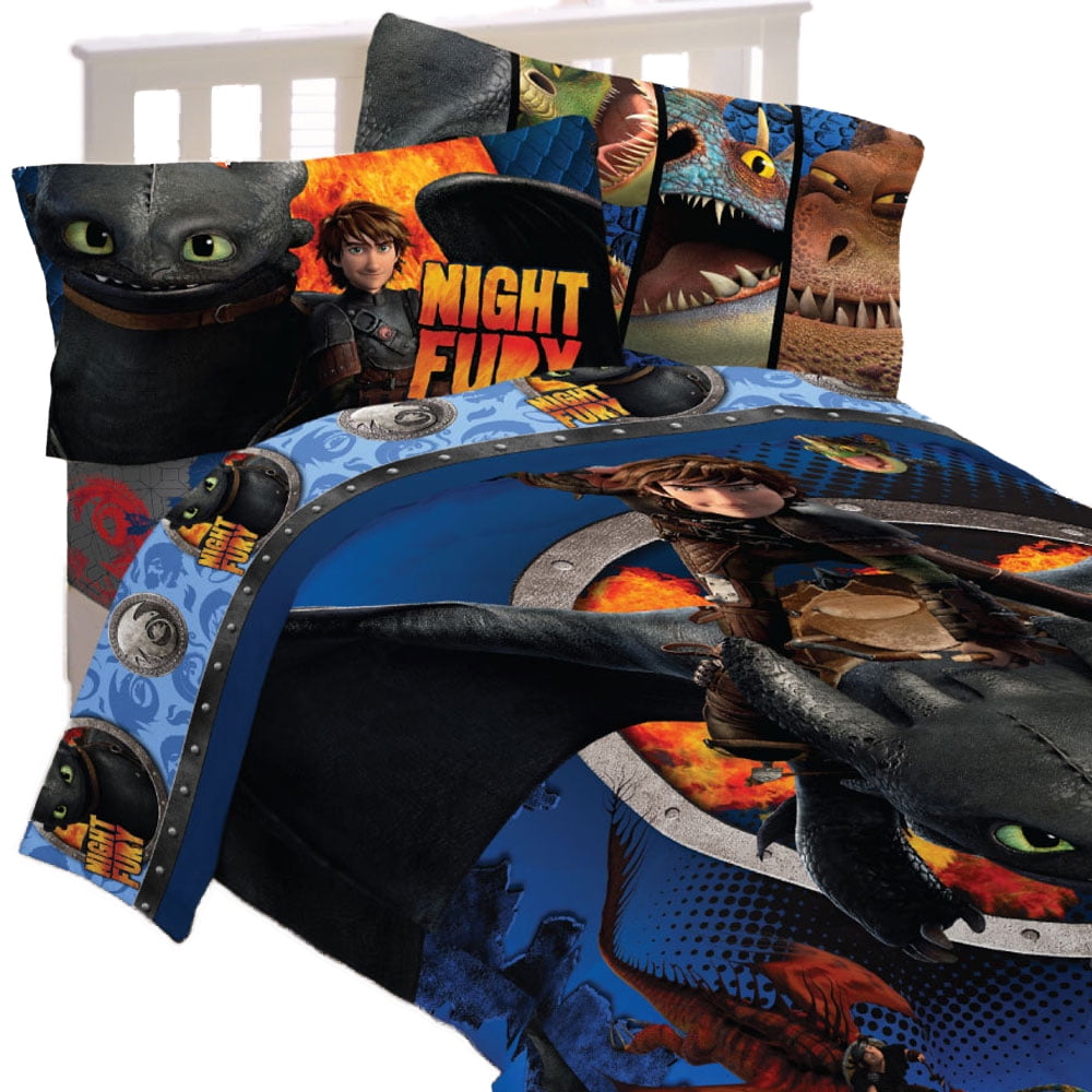 4pc Dream Works How to Train Your Dragon Twin Bedding Set