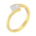 thumbnail image 4 of 10K Yellow Gold 1/4ct TDW Princess cut Diamond Promise Ring (H-I,I1-I2), 4 of 7