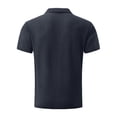 thumbnail image 6 of Breeze Polo Shirts for Men Short Sleeve Beer Belly Collared Textured Shirt Stretchy Quick Dry Golf Casual Cool Tops, M, 6 of 7