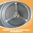 thumbnail image 3 of 2pcs Microwave Oven Turntable Ring with Rollers Microwave Turntable Ring Rotating Ring Roller for Plate, 3 of 6