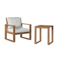thumbnail image 2 of Grafton Natural Eucalyptus Wood Chair and Cocktail Table - Set of 2, 2 of 14