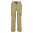 thumbnail image 4 of Deals YLSDY Men's Casual Cargo Pants Workout Joggers Stretch Sweatpants Hiking Drawstring Tactical Pants with Multi Pockets Khaki 10, 4 of 7