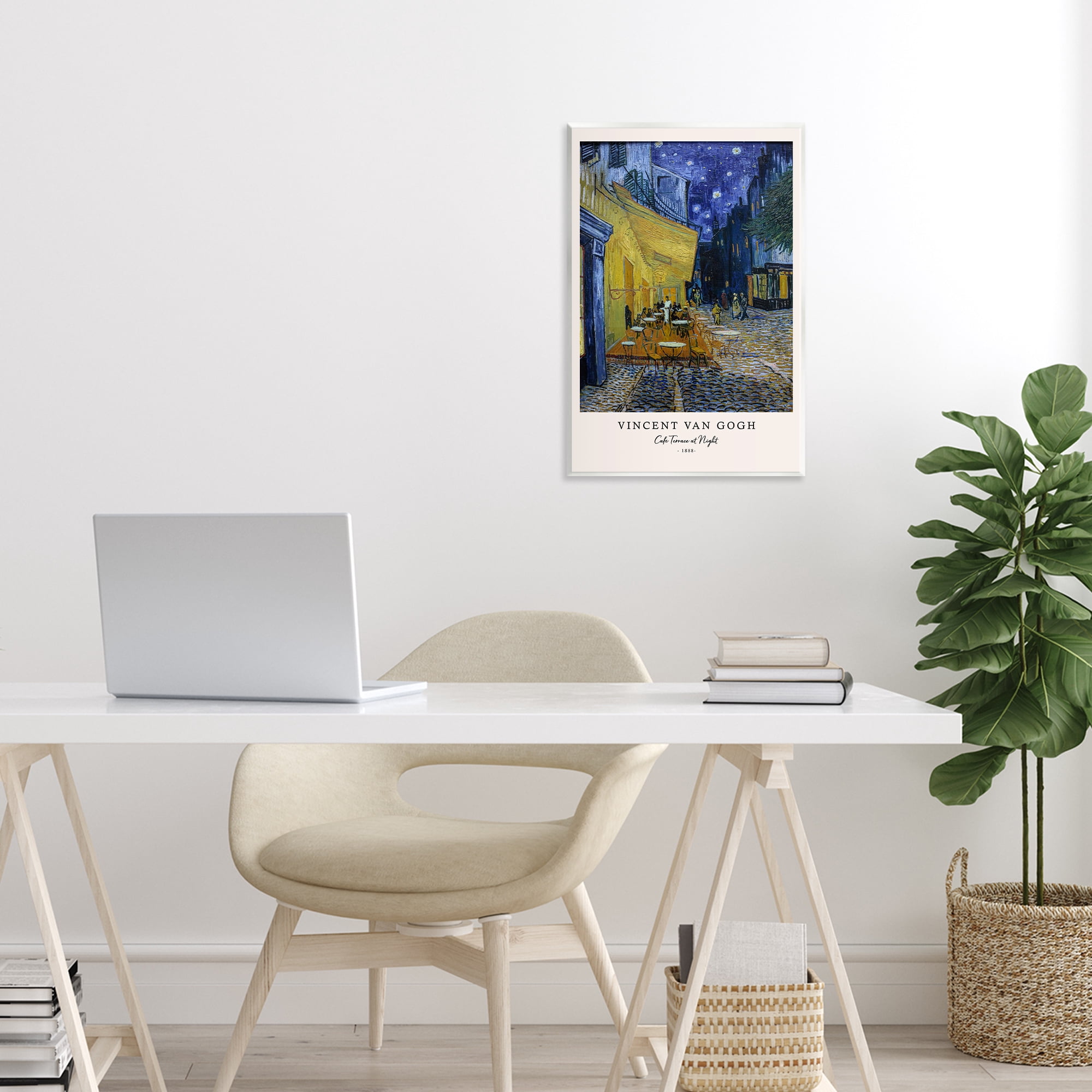 Stupell Industries Classic Cafe Terrace At Night Wall Plaque Art, design by Vintage Hustle