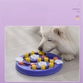 thumbnail image 5 of Slow Feeder Interactive Increase Puppy IQ Food Dispenser Slowly Eating NonSlip Bowl Pet Cat Dogs Training Game Dog Puzzle Toys (B25401 Pink,29.5cmX29.5cm), 5 of 7