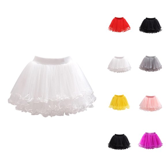Vestidos Para NiñAs Girls' Mesh Skirt With Nailed Beads Children'S Base Skirt Gift Set for Four Seasons