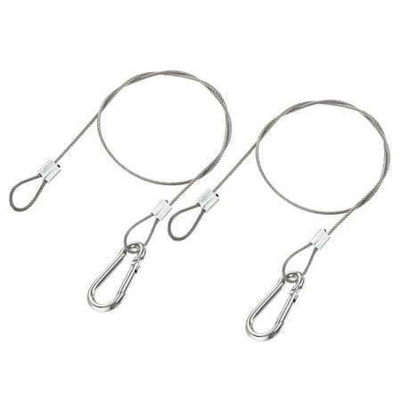 

Uxcell Picture Hanging Wire Kit 0.5M Electroplating Load 66lbs 2Set