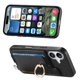 thumbnail image 3 of B5 For iPhone 16 Plus Case 2-in-1 Magnetic Detachable Card Holder Leather+TPU Phone Cover - Black, 3 of 5