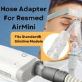 thumbnail image 2 of Nispira CPAP Airmini Tube Adapter Universal for Resmed Airmini Machine Tubing Hose Mask Connector Travel Size 2 Packs, 2 of 8