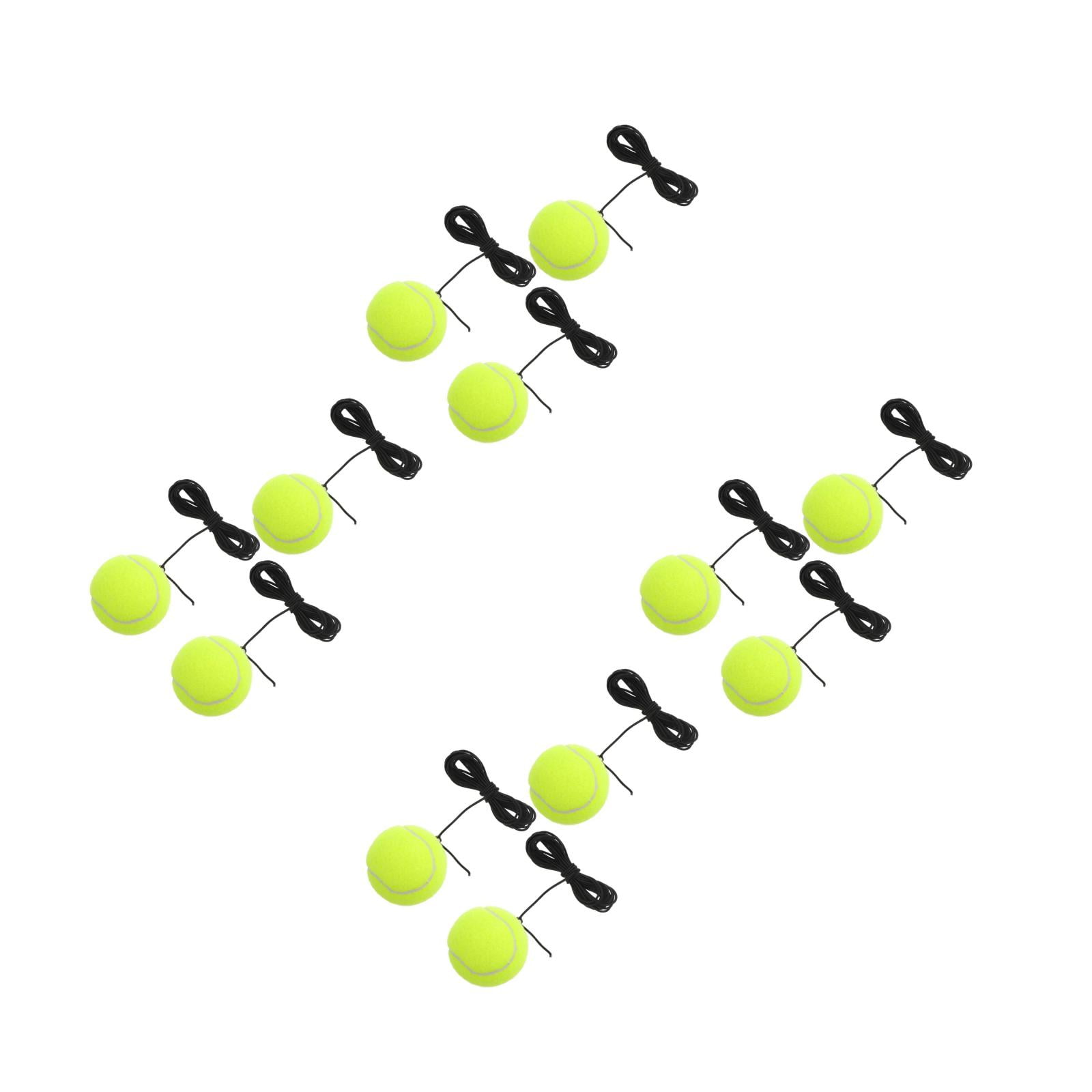 Raindrops 12 Pcs Trainer Rebound Balls with String Training Tool Portable Tennis Training Balls for Beginners Tennis Practice Equipment