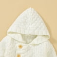 thumbnail image 3 of Baby Romper Knitted Newborn Girl Boy Jumpsuit Fashion Hooded Infant Clothing Long Sleeve Autumn Winter Overalls 0-18M, 3 of 5