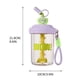 thumbnail image 3 of Vaso mezclador de proteína en polvo de 580 ml | Botella de agua para estudiantes | Vaso de plástico con pajita de gran capacidad | Mezclador antiderrames y antifugas | Vaso portátil para gimnasio,, 3 of 4