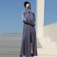 thumbnail image 5 of ZenCart Sunscreen Clothing with Lens Hooded Long Sleeve Summer Full Coverage Coat with Thumb Holes Solid Color Sun Protection Coat, 5 of 8