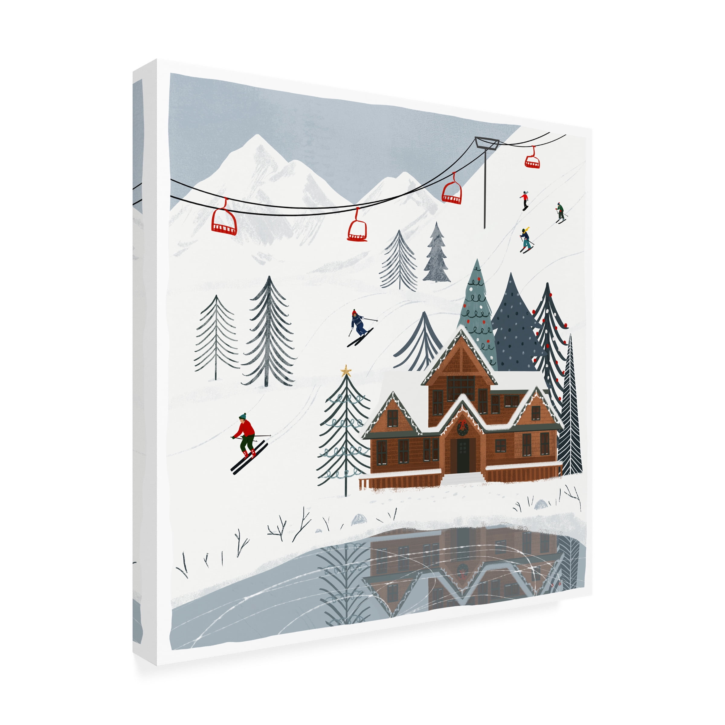 Victoria Barnes 'Ski Slope I' Canvas Art