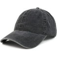thumbnail image 1 of Gorra de béisbol simple negra Gorra de béisbol teñida con pigmento de algodón unisex Adepaton CZYD-HQ69, 1 of 3