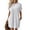 white, variant on Pretty Comy Women's Solid Color Round Neck Loose Short Sleeved Pocket Dress